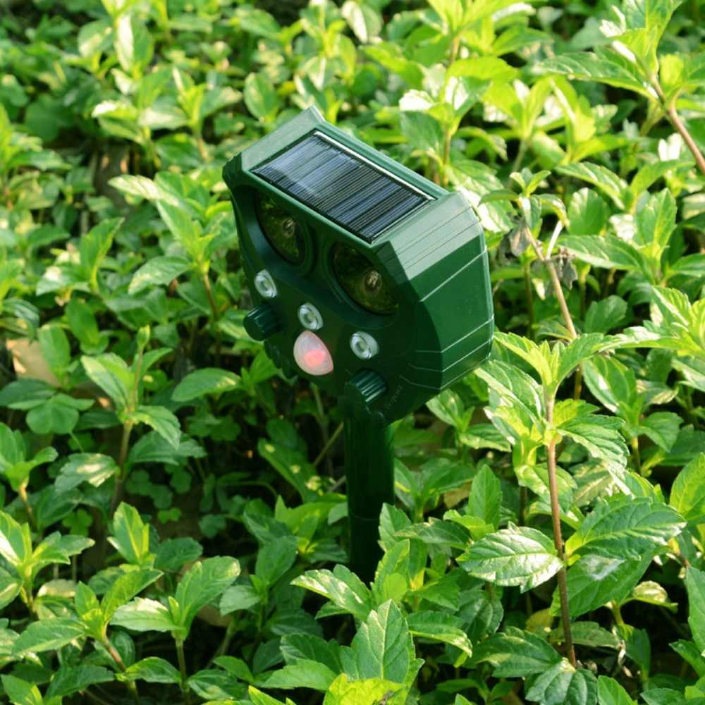 Ultrasonic Cat Repellent Device - Sonar Noise Deterrent for Cats, Dogs, Foxes, Rats & Squirrels - Effective Outdoor Animal Control