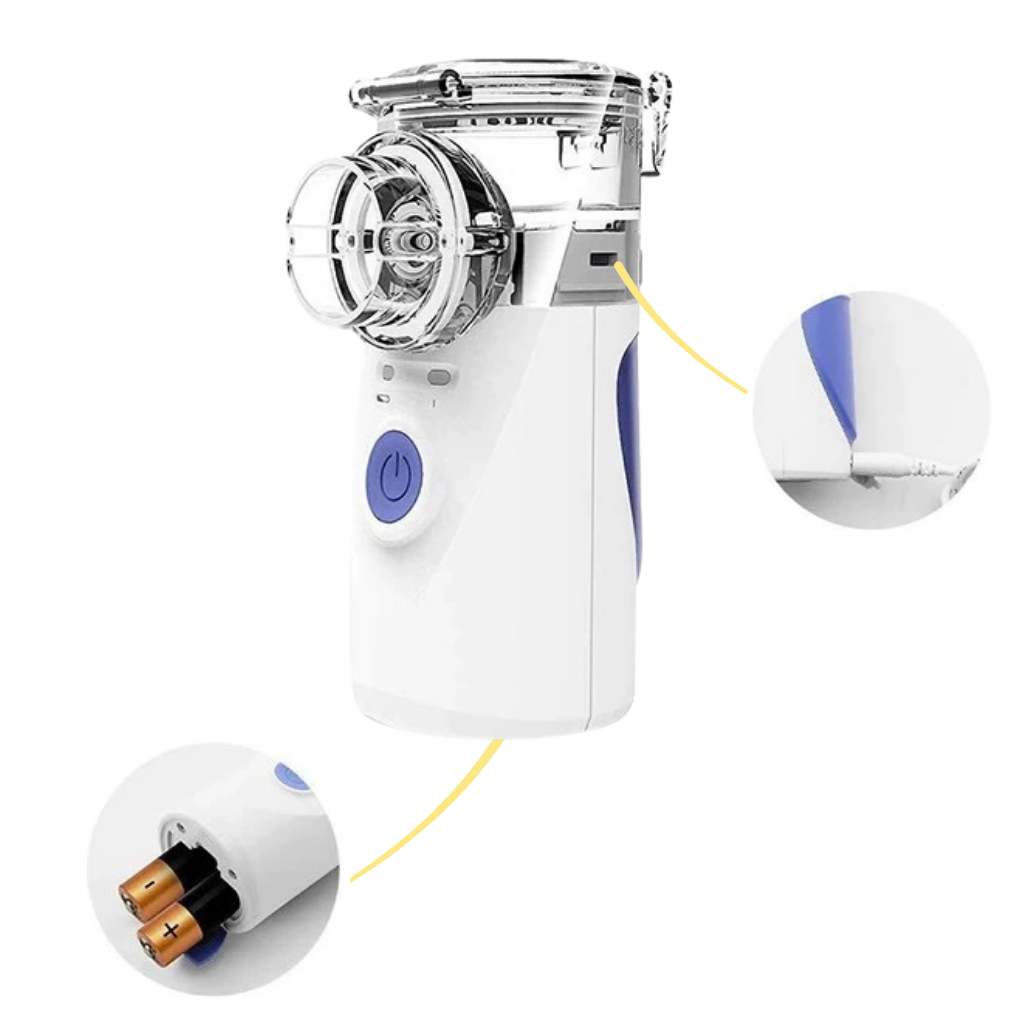Ultrasonic Portable Nebuliser Machine| Lightweight, Dual Power Supply & Ideal for Children and Adults with Breathing Difficulties