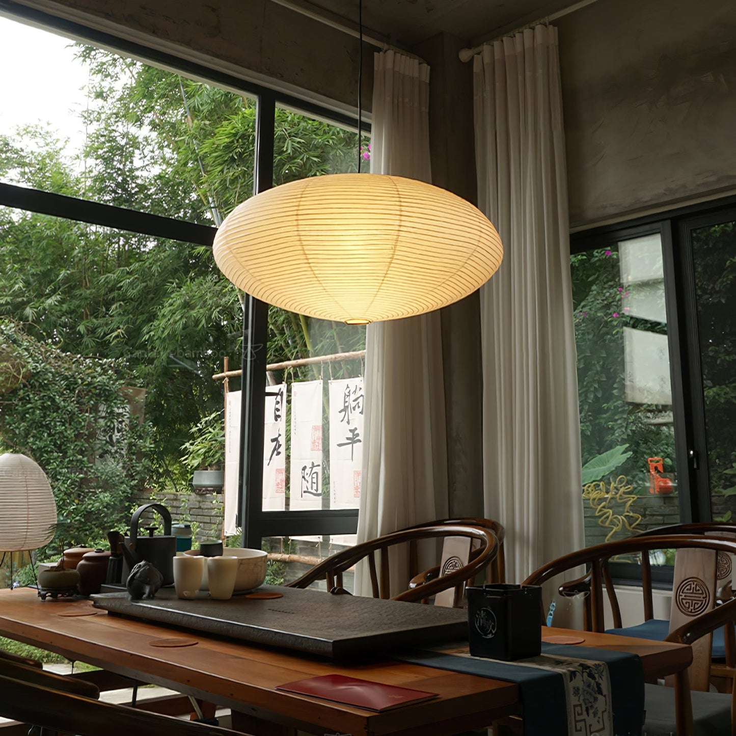 Washi Paper Pendant Light | Handcrafted, Translucent & Ideal for Indoor Spaces