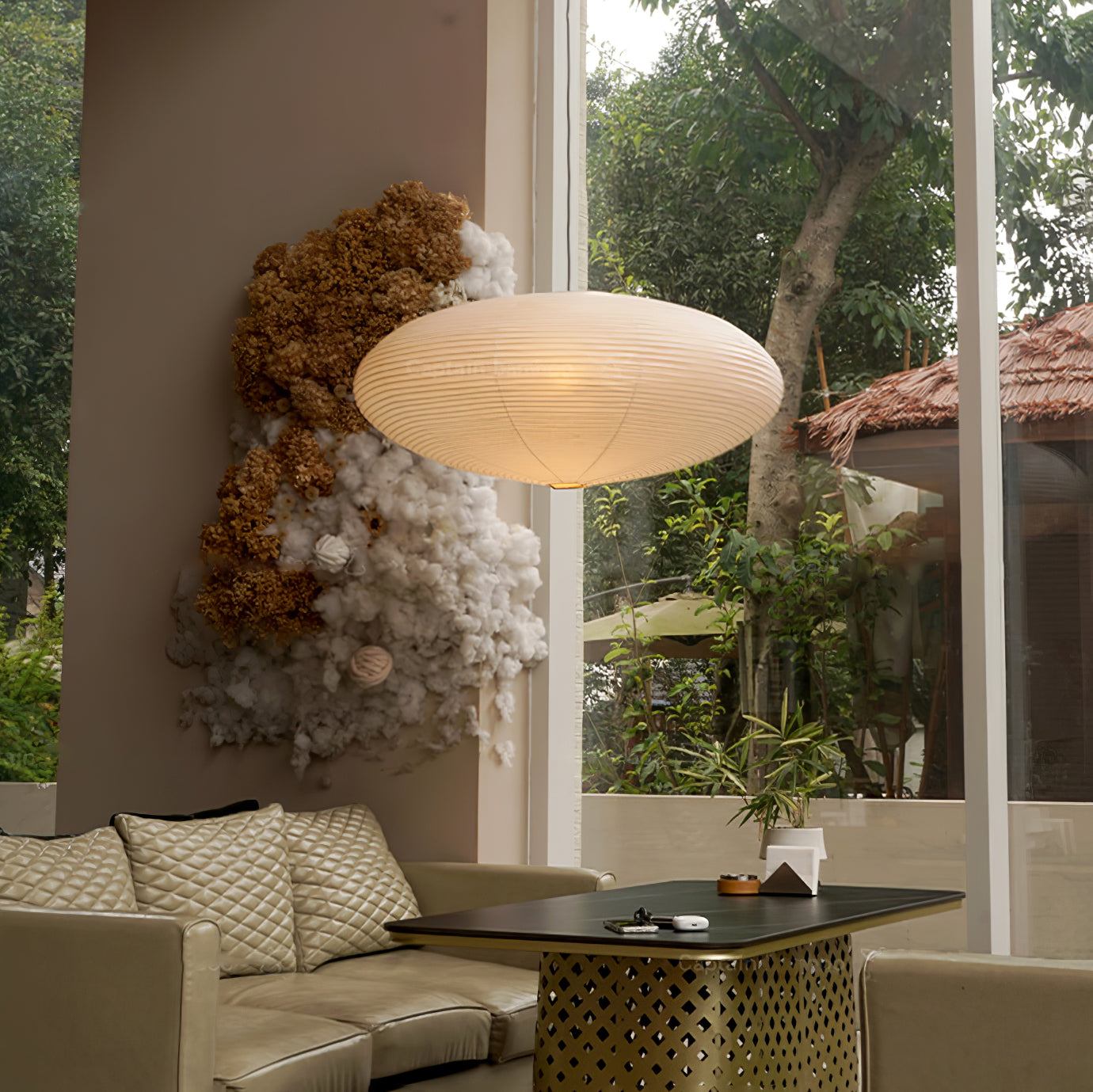 Washi Paper Pendant Light | Handcrafted, Translucent & Ideal for Indoor Spaces