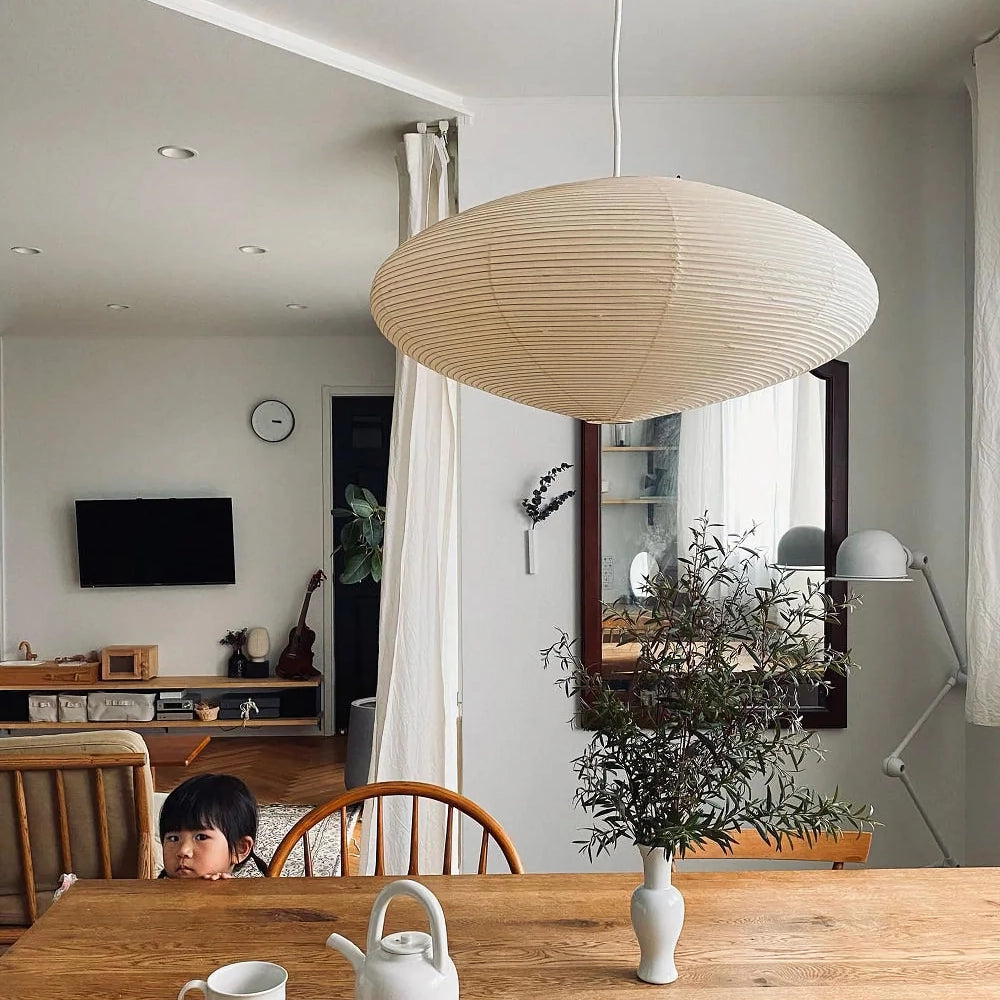 Washi Paper Pendant Light | Handcrafted, Translucent & Ideal for Indoor Spaces