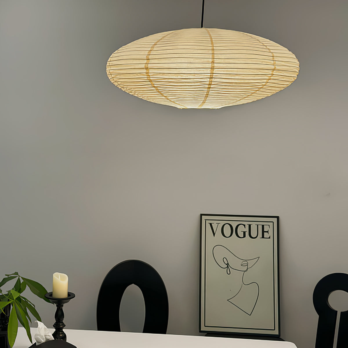 Washi Paper Pendant Light | Handcrafted, Translucent & Ideal for Indoor Spaces