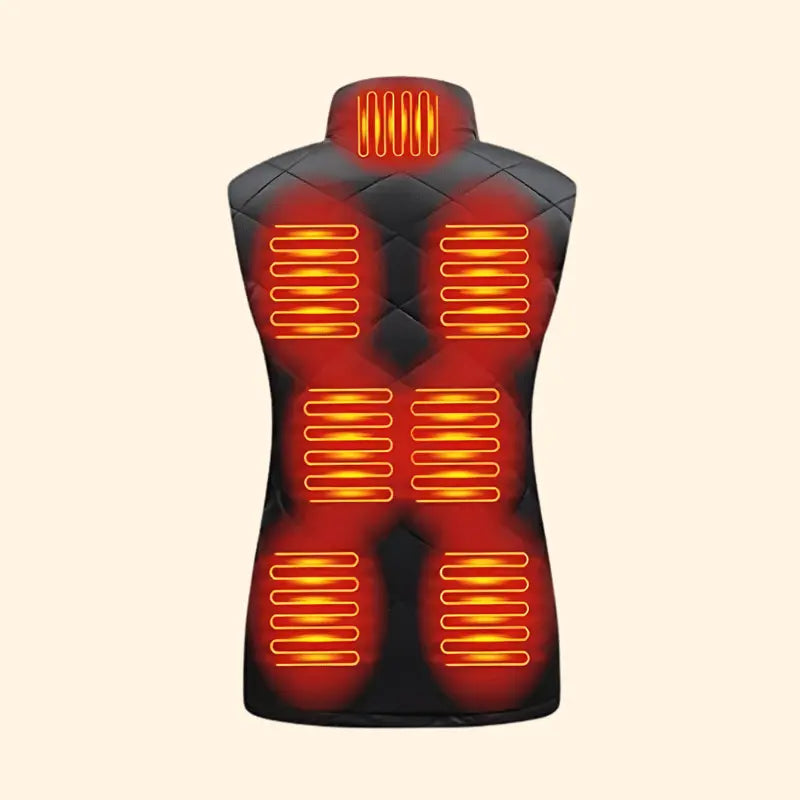 Women's Heated Gilet | 9 Heating Zones, Customisable Heat Settings & Lightweight Design for Cold Weather Activities
