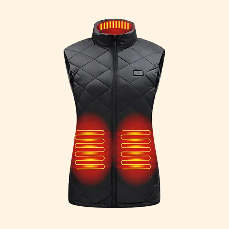Women's Heated Gilet | 9 Heating Zones, Customisable Heat Settings & Lightweight Design for Cold Weather Activities