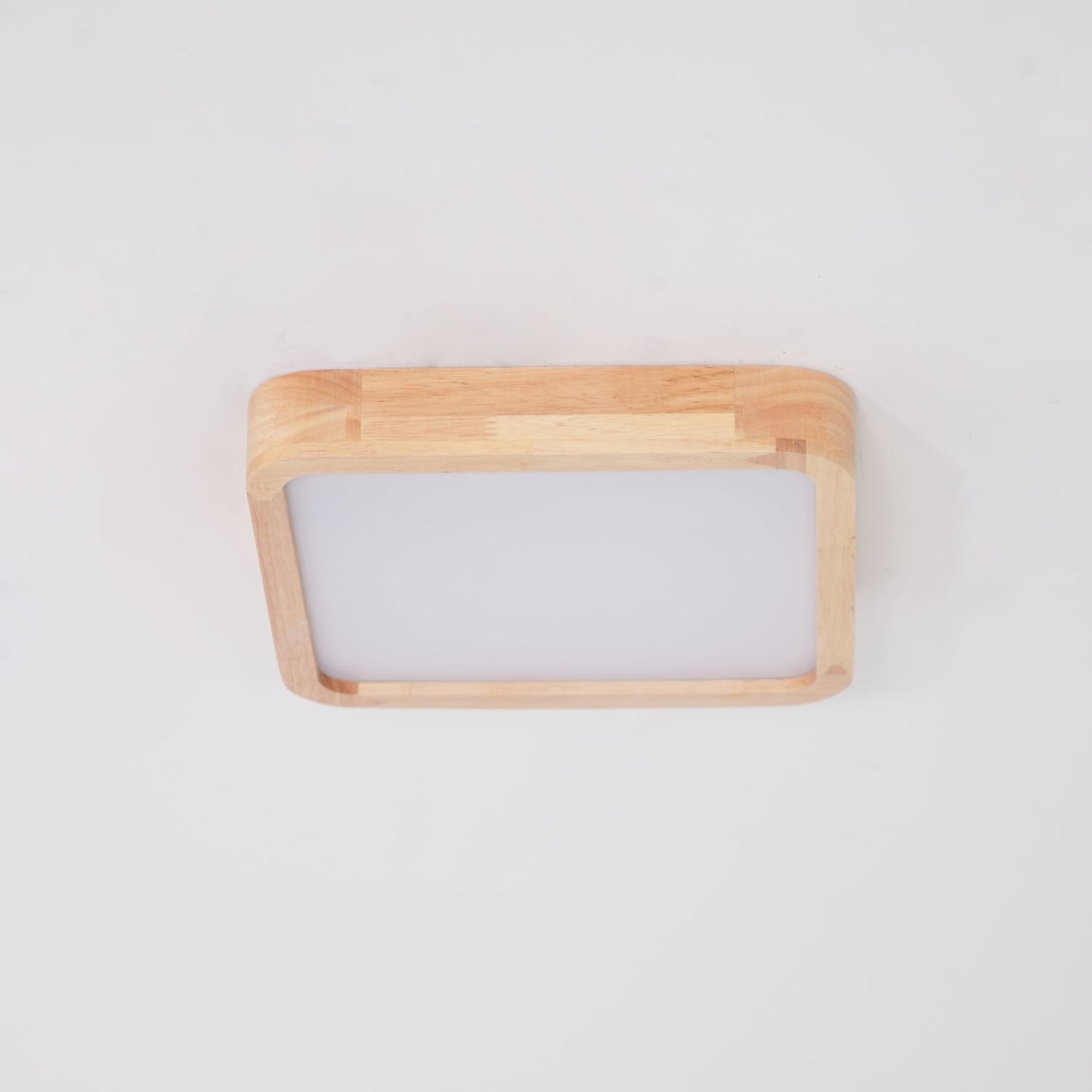 Wooden Geometric Ceiling Light | Dimmable LED, Adjustable Brightness & Modern Design for Indoor Spaces