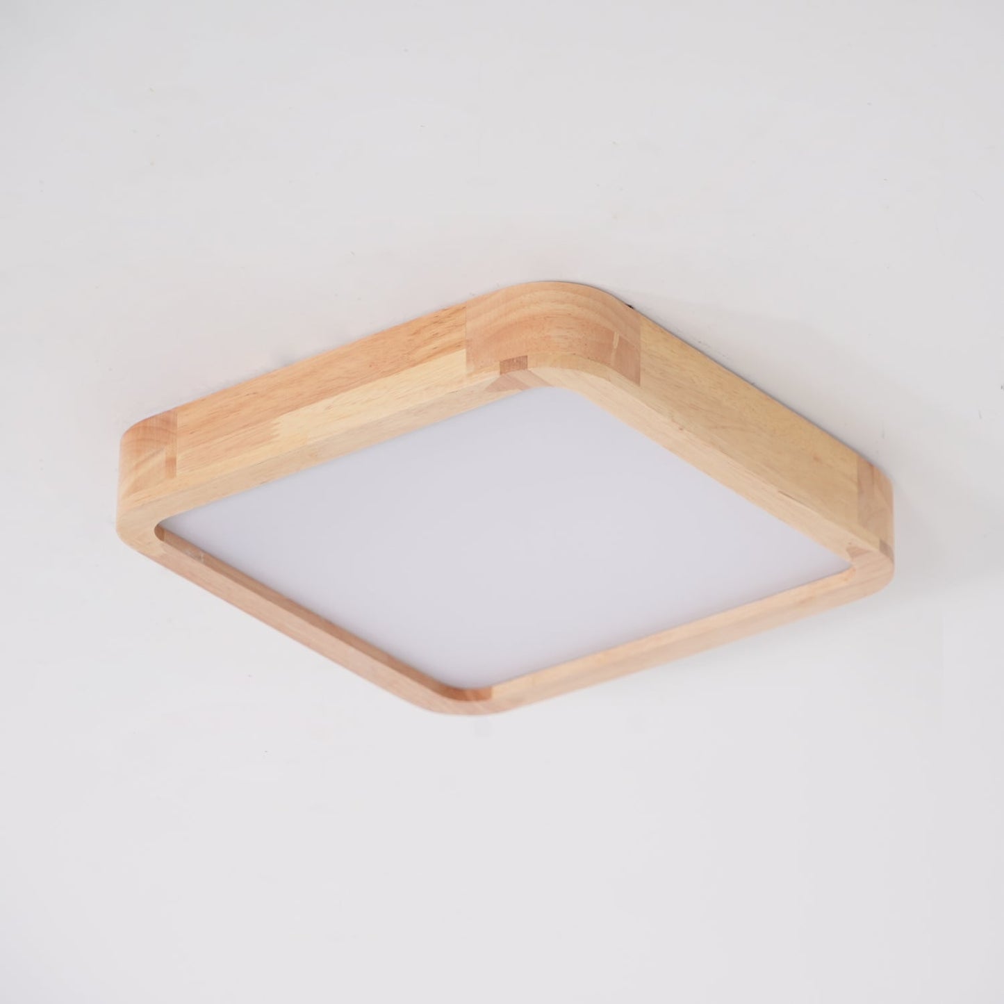 Wooden Geometric Ceiling Light | Dimmable LED, Adjustable Brightness & Modern Design for Indoor Spaces