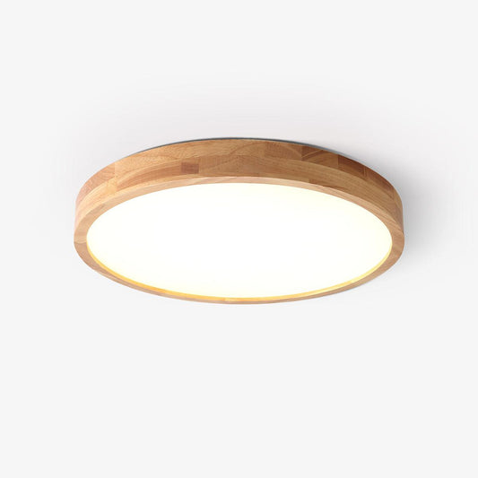 Wooden Geometric Ceiling Light | Dimmable LED, Adjustable Brightness & Modern Design for Indoor Spaces