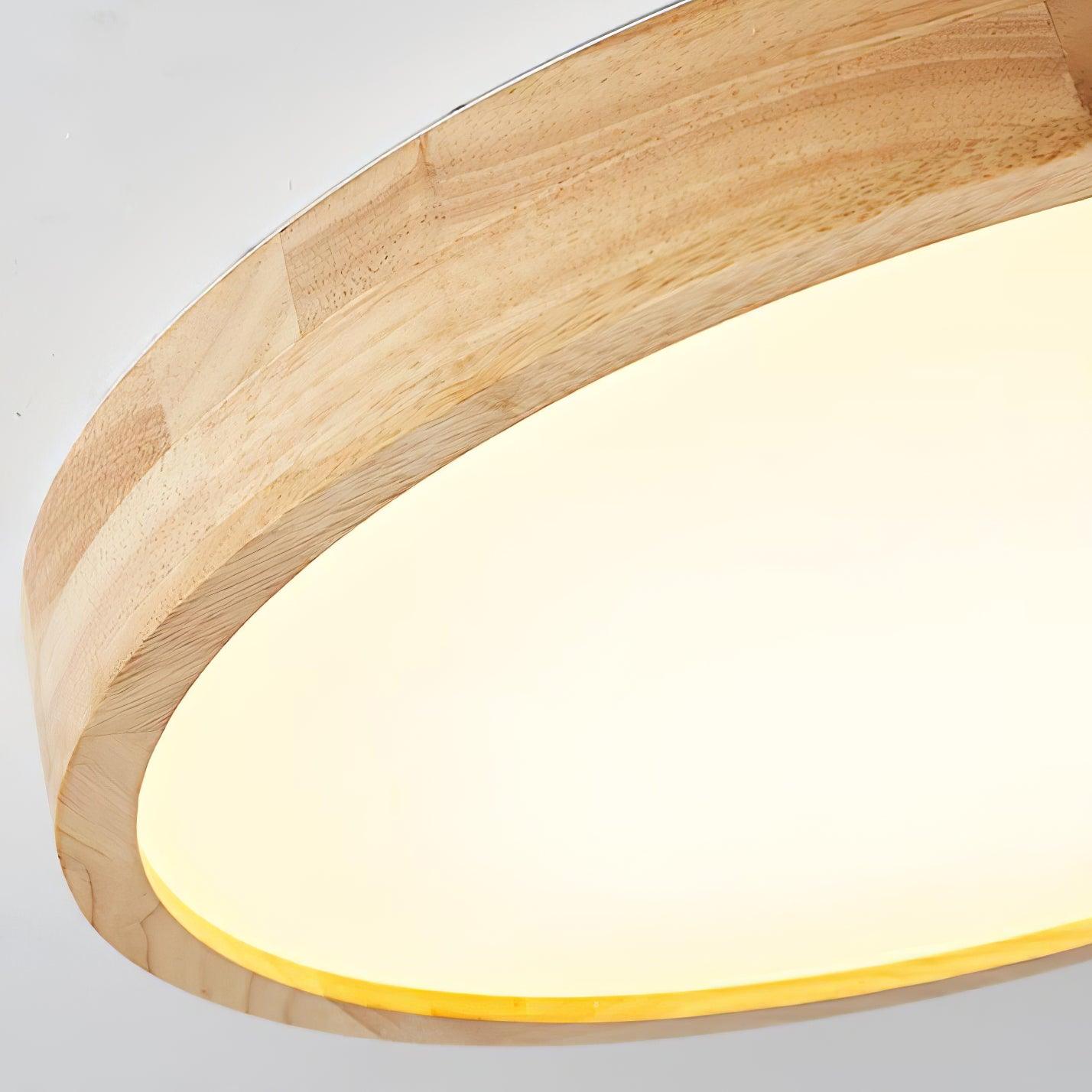 Wooden Geometric Ceiling Light | Dimmable LED, Adjustable Brightness & Modern Design for Indoor Spaces
