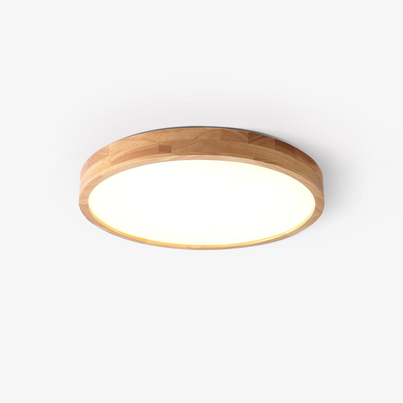 Wooden Geometric Ceiling Light | Dimmable LED, Adjustable Brightness & Modern Design for Indoor Spaces
