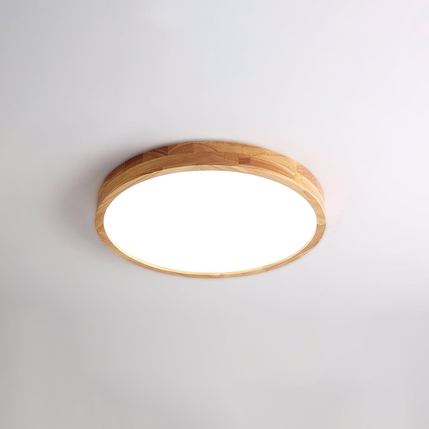 Wooden Geometric Ceiling Light | Dimmable LED, Adjustable Brightness & Modern Design for Indoor Spaces