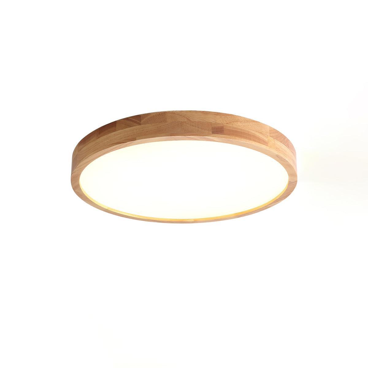 Wooden Geometric Ceiling Light | Dimmable LED, Adjustable Brightness & Modern Design for Indoor Spaces