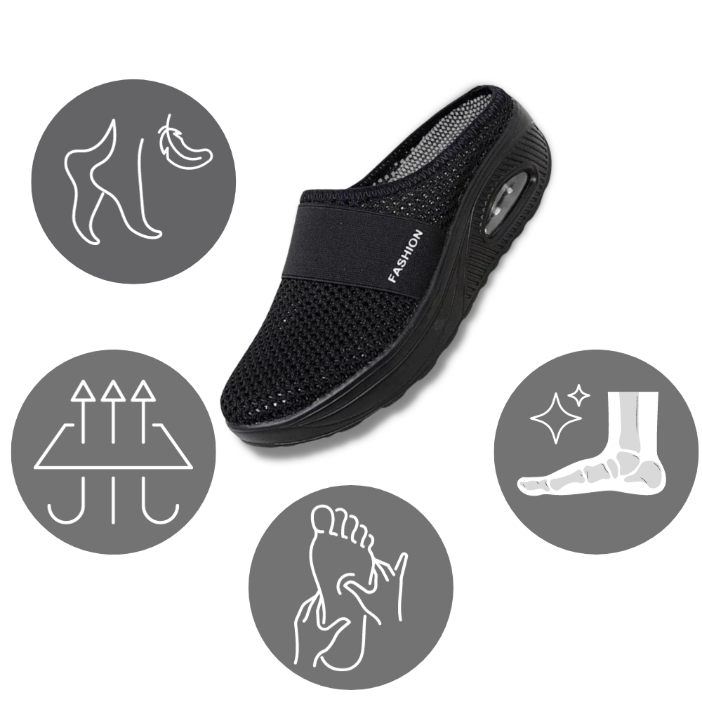 Orthopedic Slippers Shoes | Air-Cushion, Diabetic Orthopedic Support & Breathable Comfort Womens non slip clogs