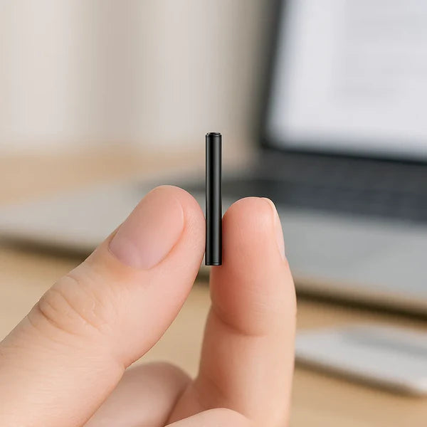 Miniature Voice Recorder - Compact Stealth Audio Capture Device with Voice Activation for Meetings, Interviews, and Personal Notes
