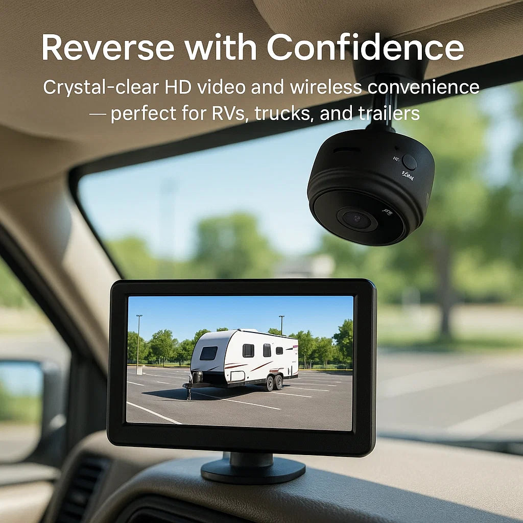 Wireless Backup Camera Full Hd For Rv Truck And Trailer