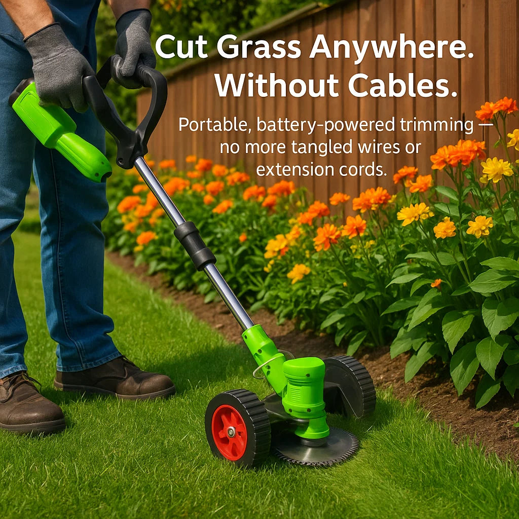 Powerful Electric Battery Operated Cordless Grass Trimmer