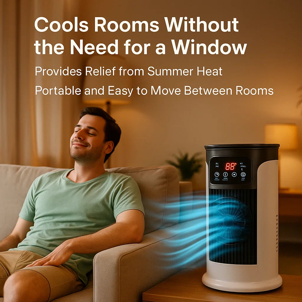 Best Portable Air Conditioner Stand Up Room Cooler Indoor AC Unit (Windowless)