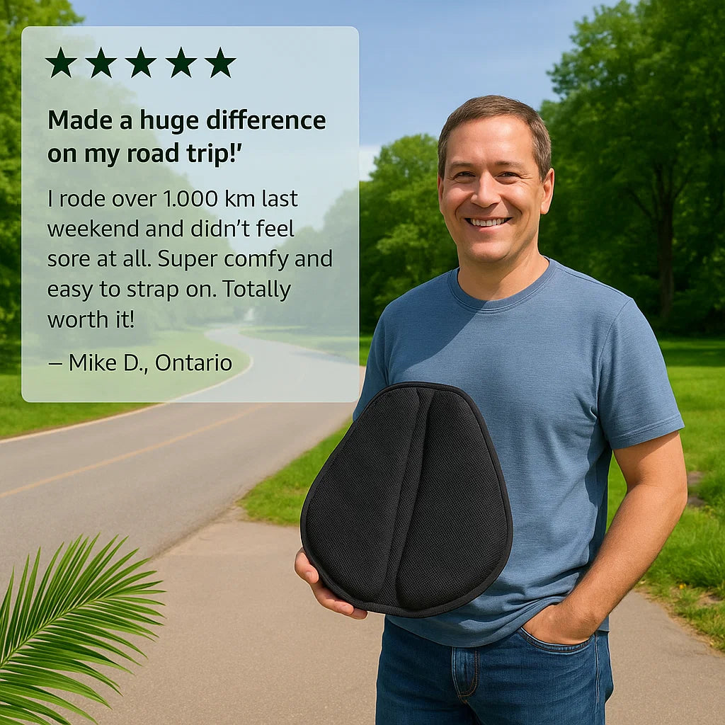 Motorcycle Gel Seat Pad for Long Distance Rides