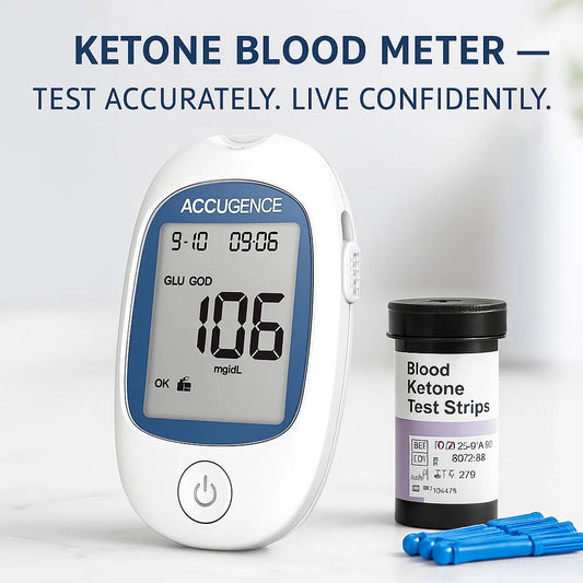 Ketone Blood Meter Kit for Accurate Ketosis Testing & Monitoring for Home Use