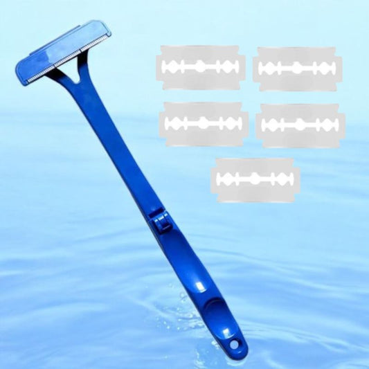 Back Shaver for Men | Extra Long Handle, Dual-Razor Technology & Pain-Free Grooming for Full-Body Hair Removal