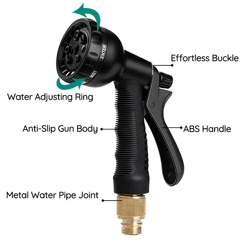 100FT Expandable Garden Hose | Lightweight, Kink-Free & Ideal for Gardening, Car Washing & Yard Cleanup