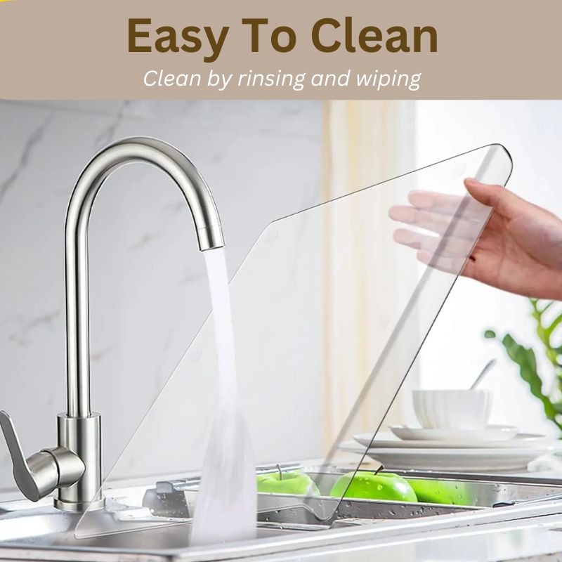 Clear Cutting Board with Counter Lip | Non-Slip, Food-Grade Acrylic for Stylish Meal Prep and Serving