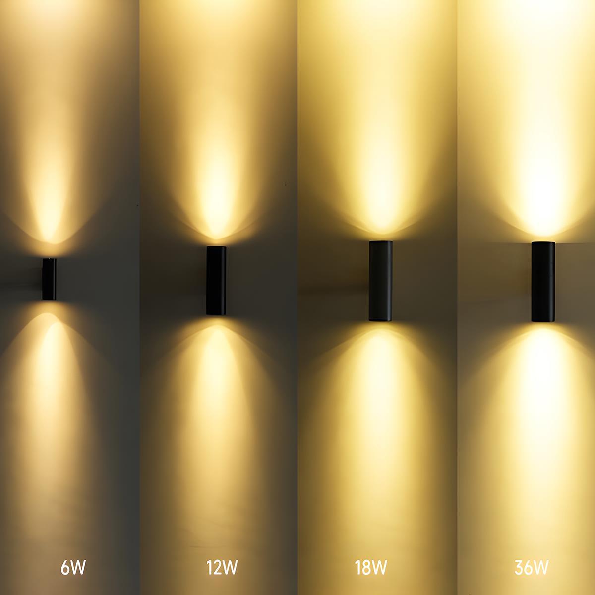 Cylinder Waterproof Outdoor Up and Down LED Wall Lights | Exterior lighting fixtures |  Modern Exterior Wall Sconce lights, IP65 Rated & Ideal for Porch, Patio, and Garden Use