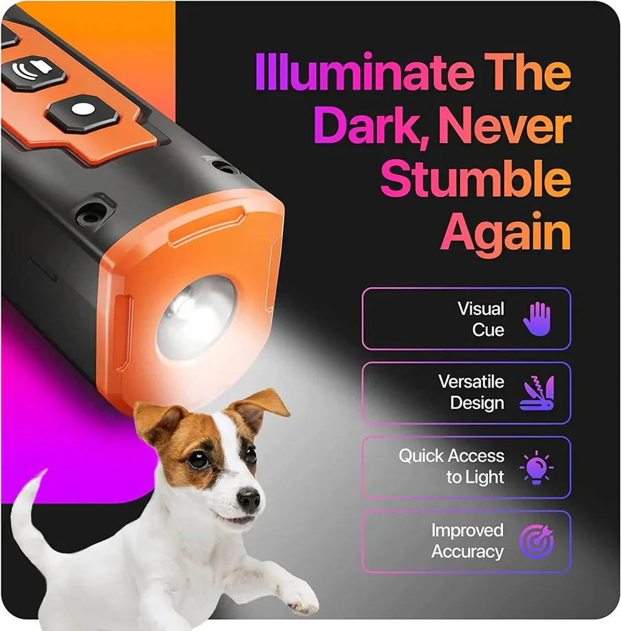 Ultrasonic Dog Training Device | Rechargeable, Compact & Effective for Behavior Correction at Home and Outdoors