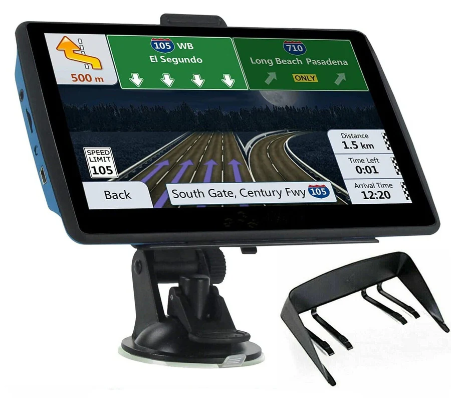 7 Inch GPS Navigation System | Real-Time Voice Guidance, Lifetime Map Updates & Compatible for Cars, Trucks, RVs