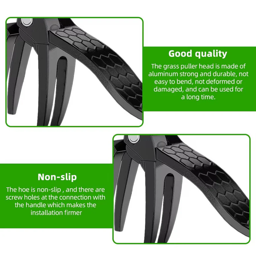 Stand Up Weed Puller Tool | Ergonomic Long Handle with 4 Claw Root Removal for Easy Gardening and Lawn Maintenance