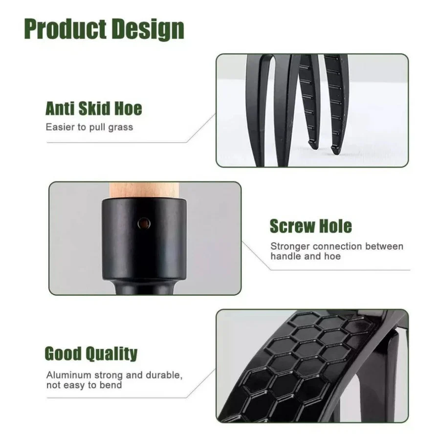 Stand Up Weed Puller Tool | Ergonomic Long Handle with 4 Claw Root Removal for Easy Gardening and Lawn Maintenance