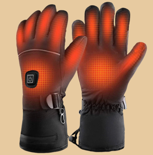 Heated Electric Gloves | Water-Resistant, Adjustable Heat Settings & Ideal for Cold Weather Activities