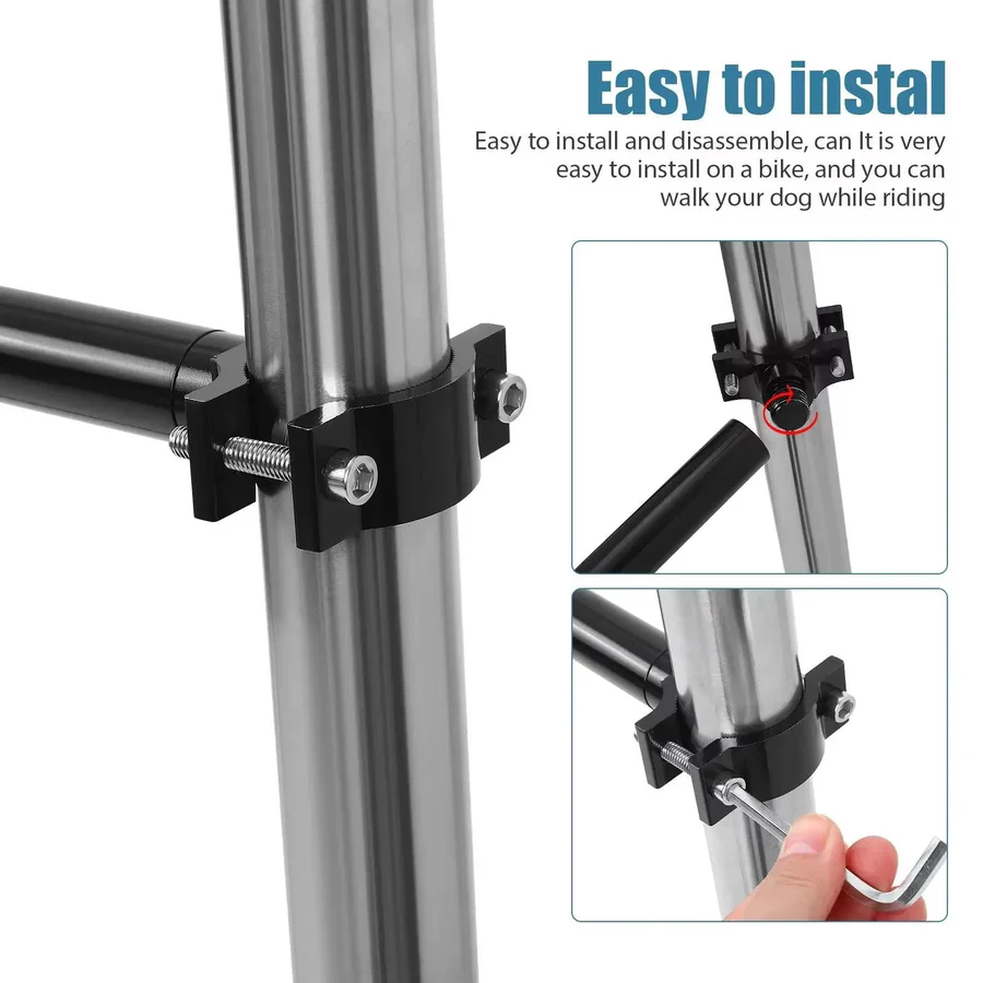 Bike Dog Tow Leash | Hands-Free, Quick Release & Safe for Medium to Large Dogs While Biking