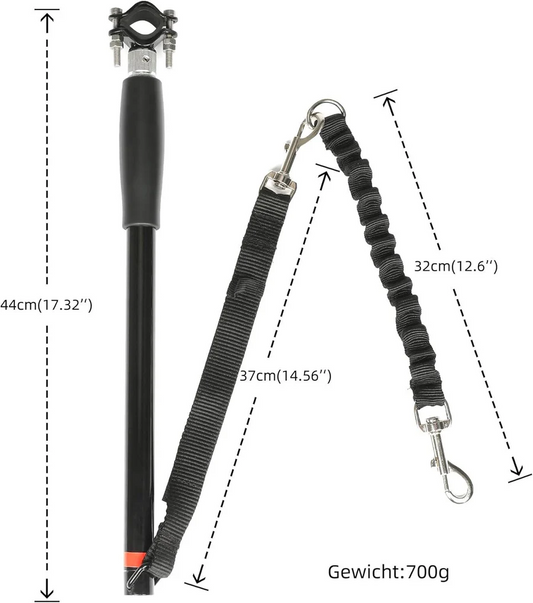 Bike Dog Tow Leash | Hands-Free, Quick Release & Safe for Medium to Large Dogs While Biking