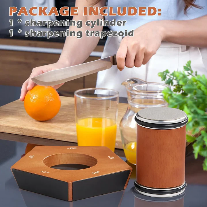 Manual Diamond Rolling Knife Sharpener Set | Precision Sharpening for Kitchen Knives & Utility Blades