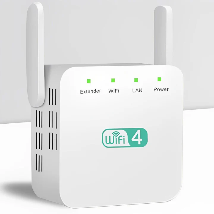 Long-Range WiFi Repeater | Dual Antenna, 300Mbps Speed & Ideal for Multi-Room Homes and Large Spaces