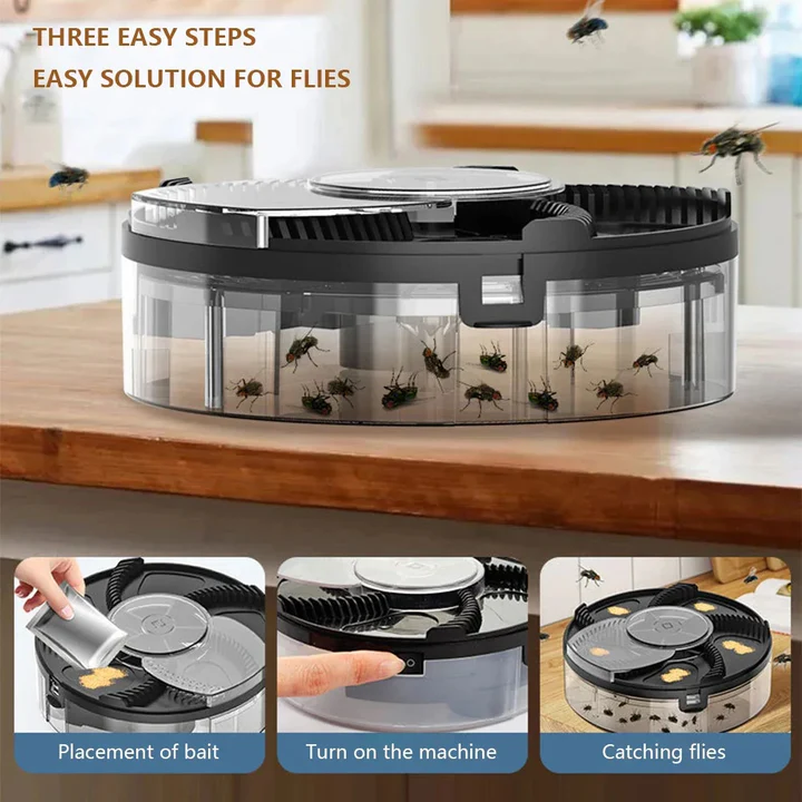 Automatic Fly Catcher | Chemical-Free, Portable & Ideal for Indoor and Outdoor Use