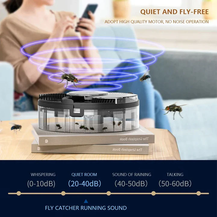 Automatic Fly Catcher | Chemical-Free, Portable & Ideal for Indoor and Outdoor Use