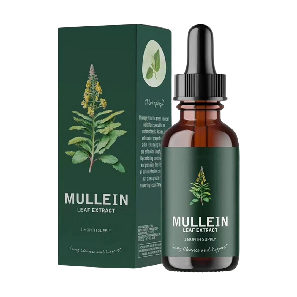 Gluten-Free Mullein Herbal Supplement for Lung Health Support & Respiratory Wellness