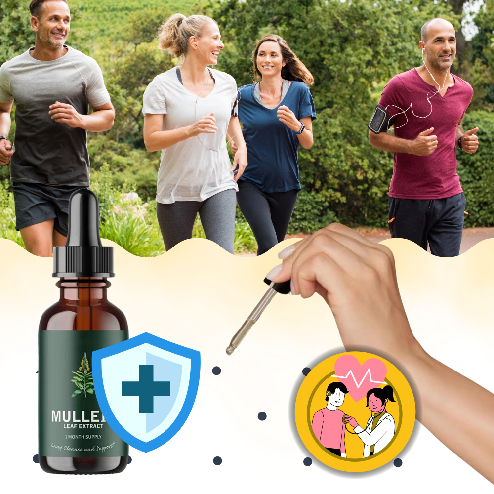 Gluten-Free Mullein Herbal Supplement for Lung Health Support & Respiratory Wellness