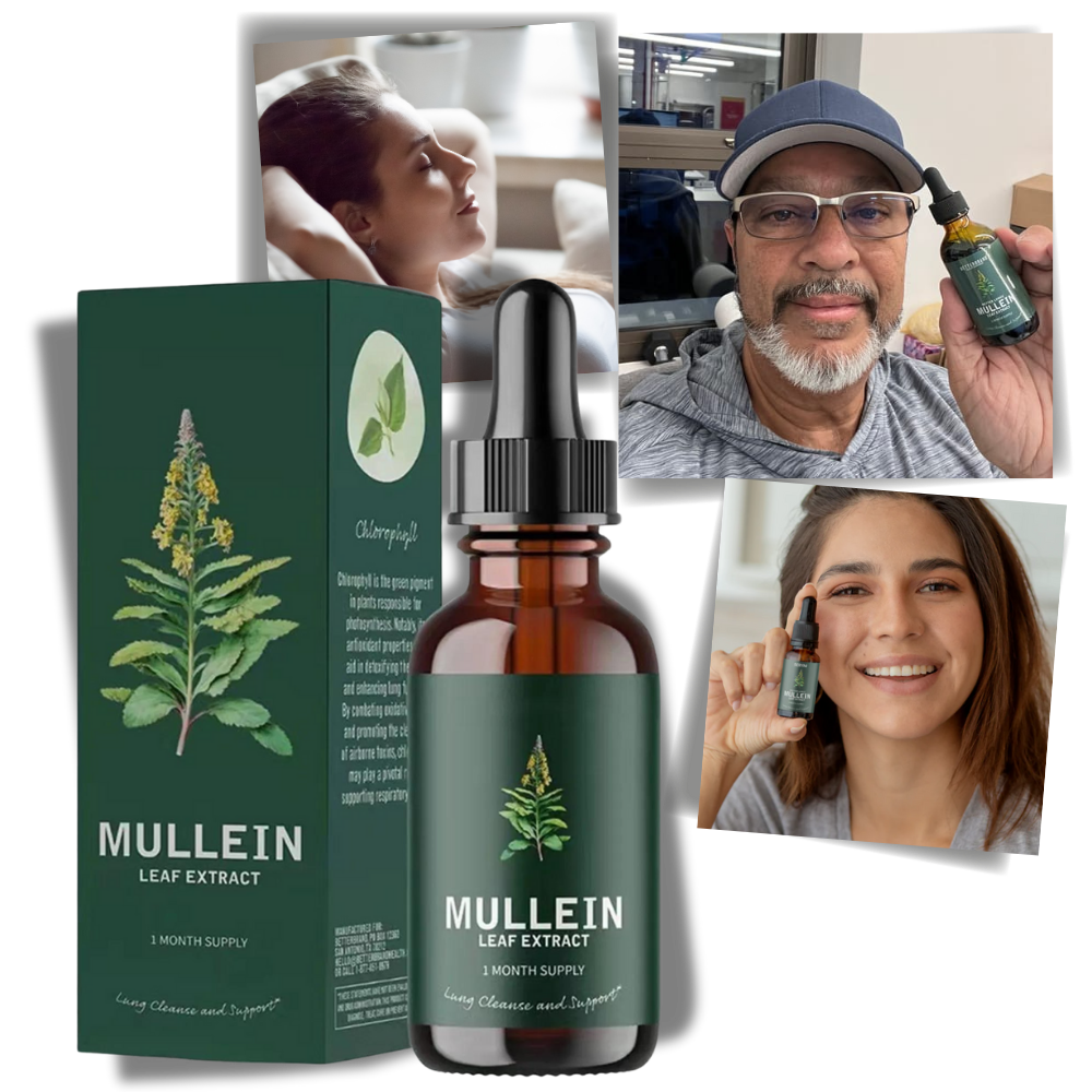 Gluten-Free Mullein Herbal Supplement for Lung Health Support & Respiratory Wellness