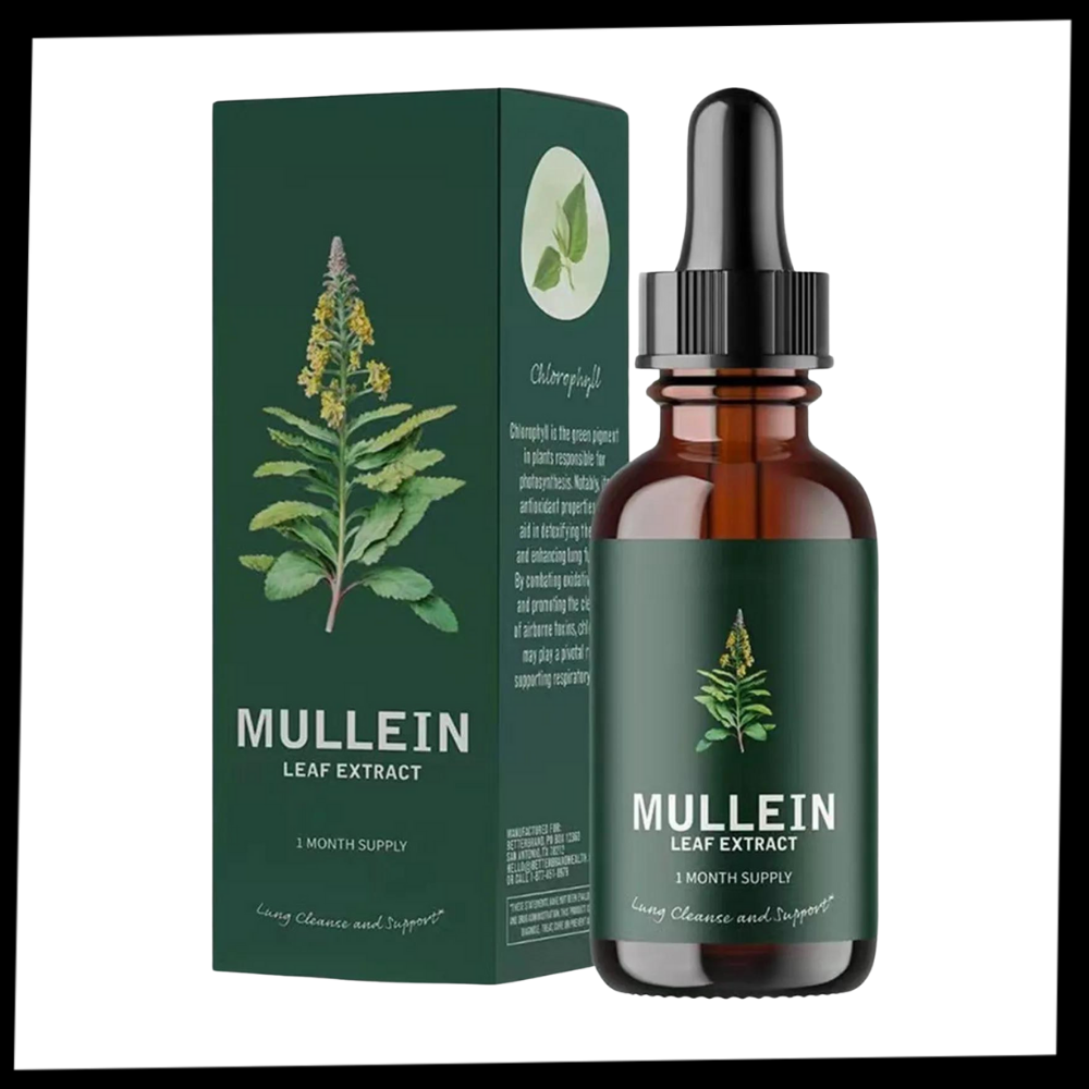 Gluten-Free Mullein Herbal Supplement for Lung Health Support & Respiratory Wellness