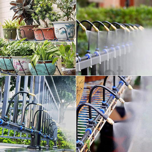 Drip Irrigation Kit | 360° Flexible Hose, Tool-Free Installation & Water-Saving for Flower Beds and Vegetable Gardens
