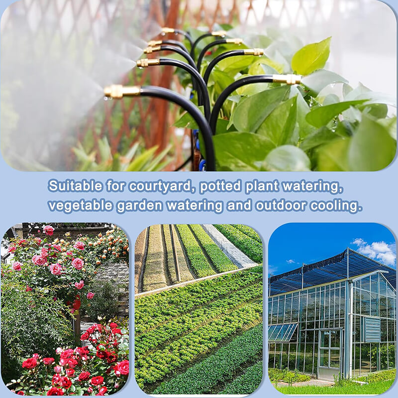 Drip Irrigation Kit | 360° Flexible Hose, Tool-Free Installation & Water-Saving for Flower Beds and Vegetable Gardens