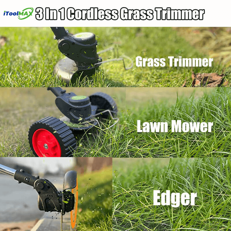 3 In 1 Cordless Grass Trimmer | Efficient, Lightweight & Adjustable for Easy Lawn Maintenance | Tools for garden