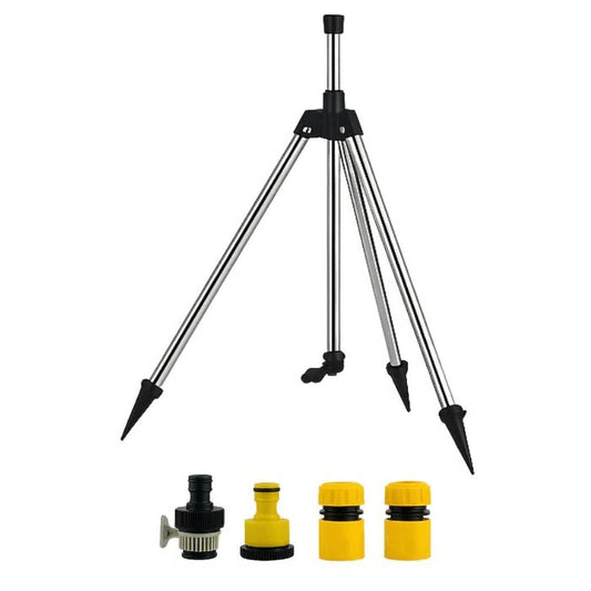 High Pressure Rotating Tripod Sprinkler | 360° Coverage, Adjustable Height & Ideal for Gardens and Lawns