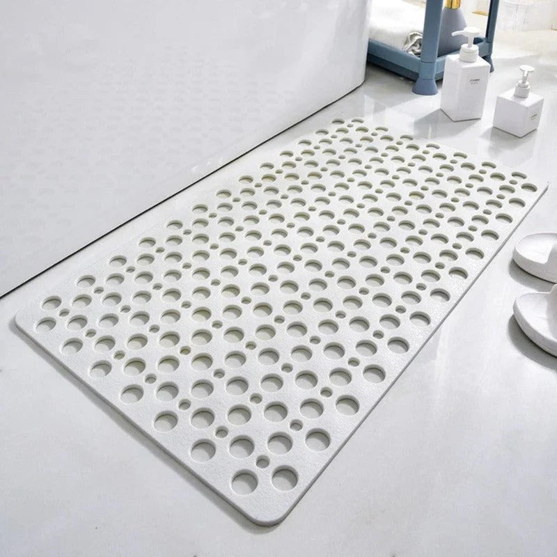 Non Slip Shower Mat | Textured, Washable & Drainage Design for Flat Surfaces in Indoor Showers