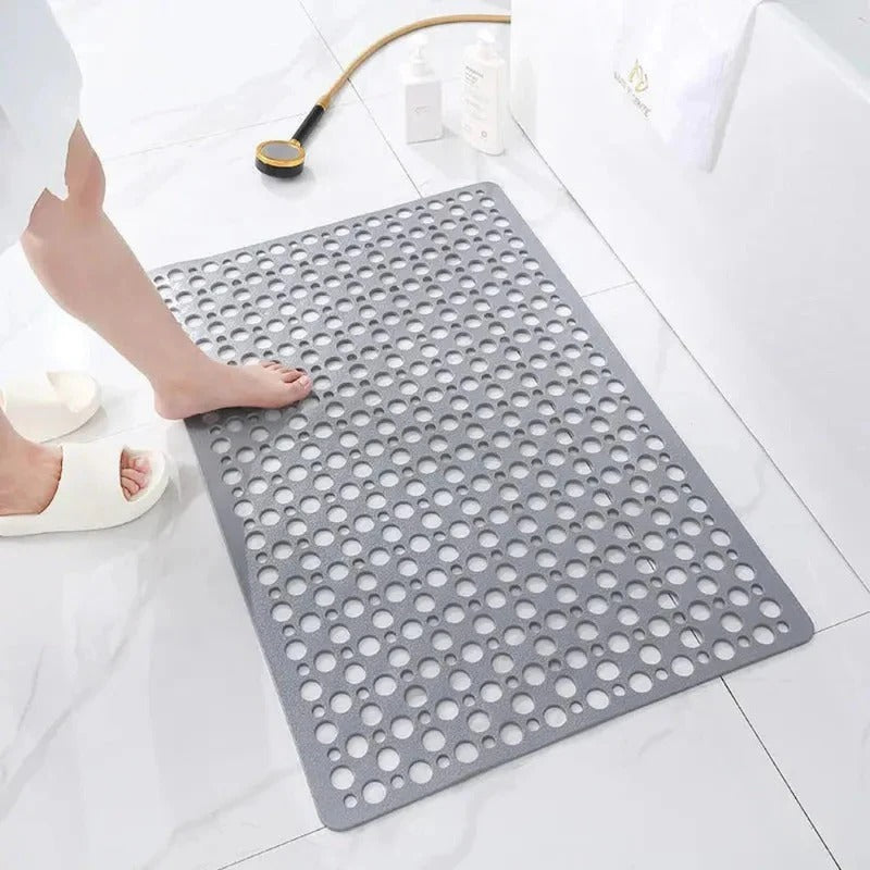 Non Slip Shower Mat | Textured, Washable & Drainage Design for Flat Surfaces in Indoor Showers