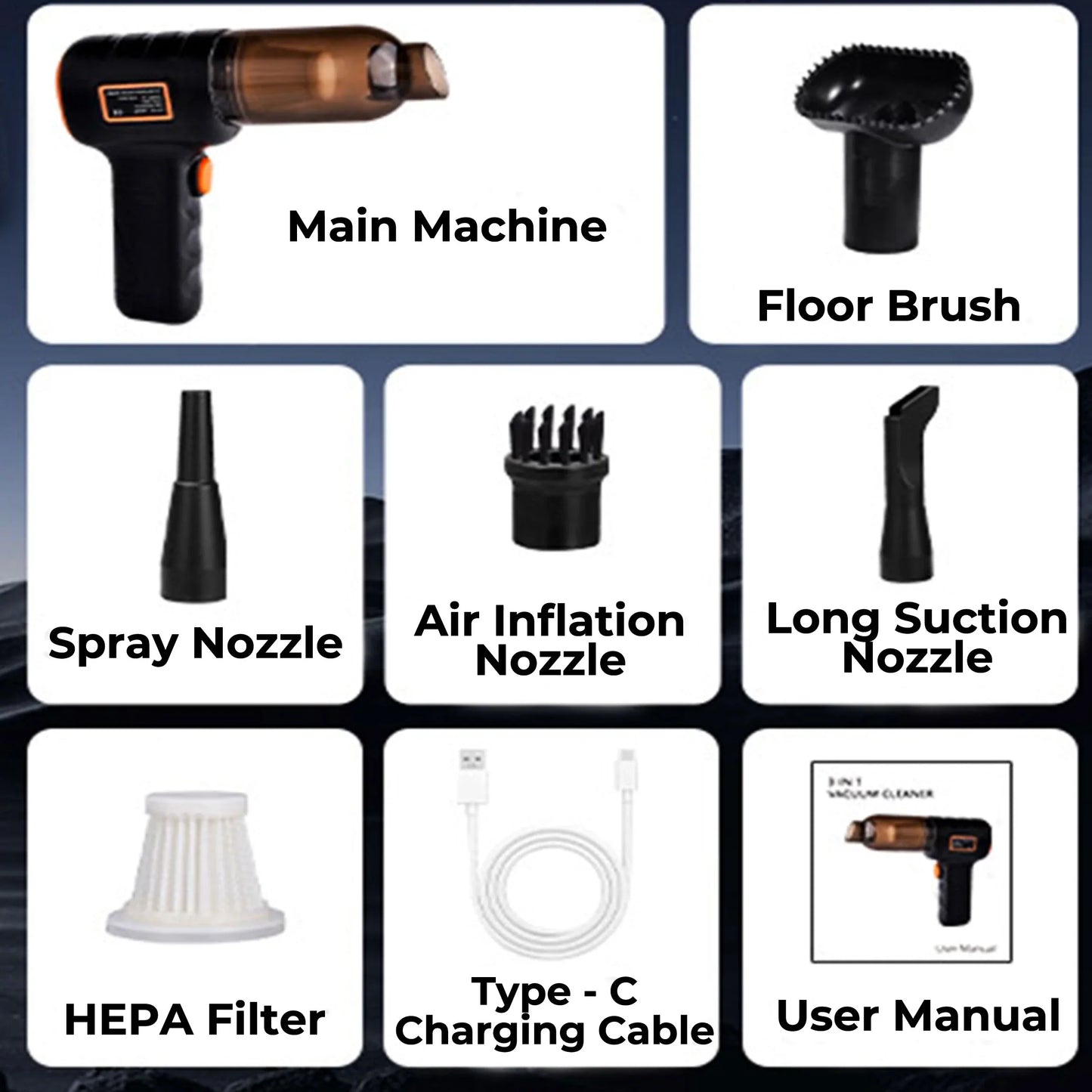 Cordless Car Vacuum Cleaner | Compact, Ultra-Light & Powerful Suction for Home and Auto Cleaning