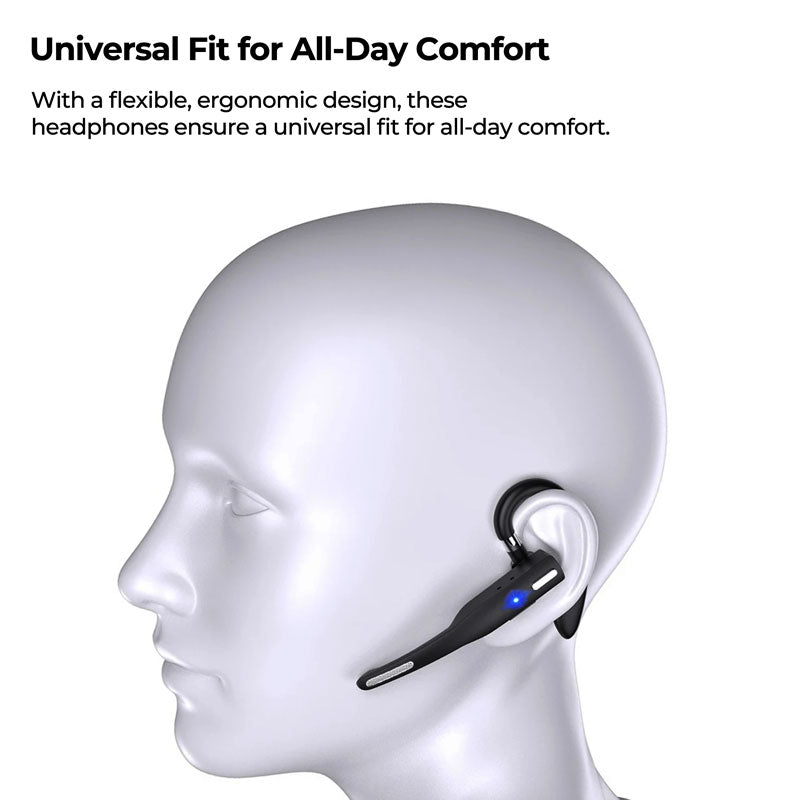 Bluetooth 5.1 Dual Wireless Headset | Noise-Canceling, Comfortable & Ideal for Music and Calls