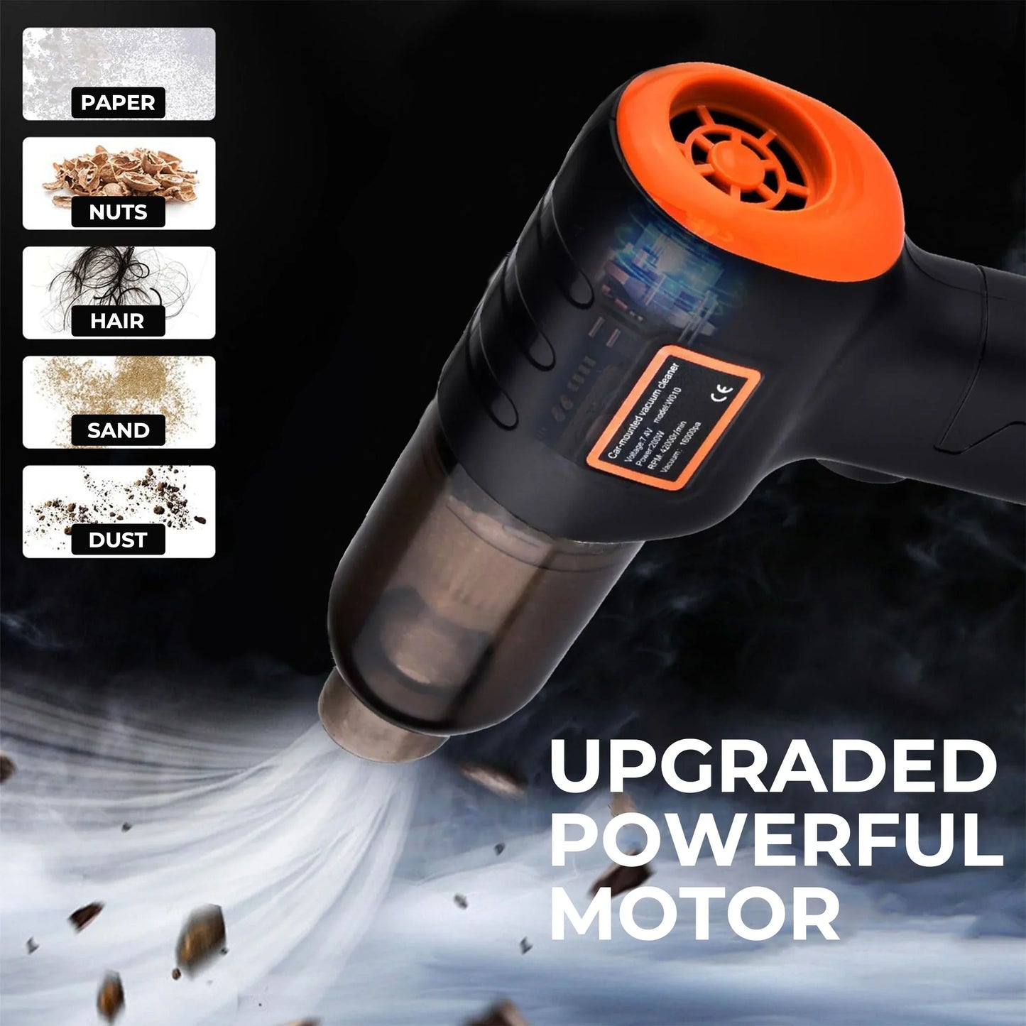 Cordless Car Vacuum Cleaner | Compact, Ultra-Light & Powerful Suction for Home and Auto Cleaning